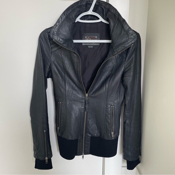 Mackage Leather Jacket XXS - Picture 3 of 3